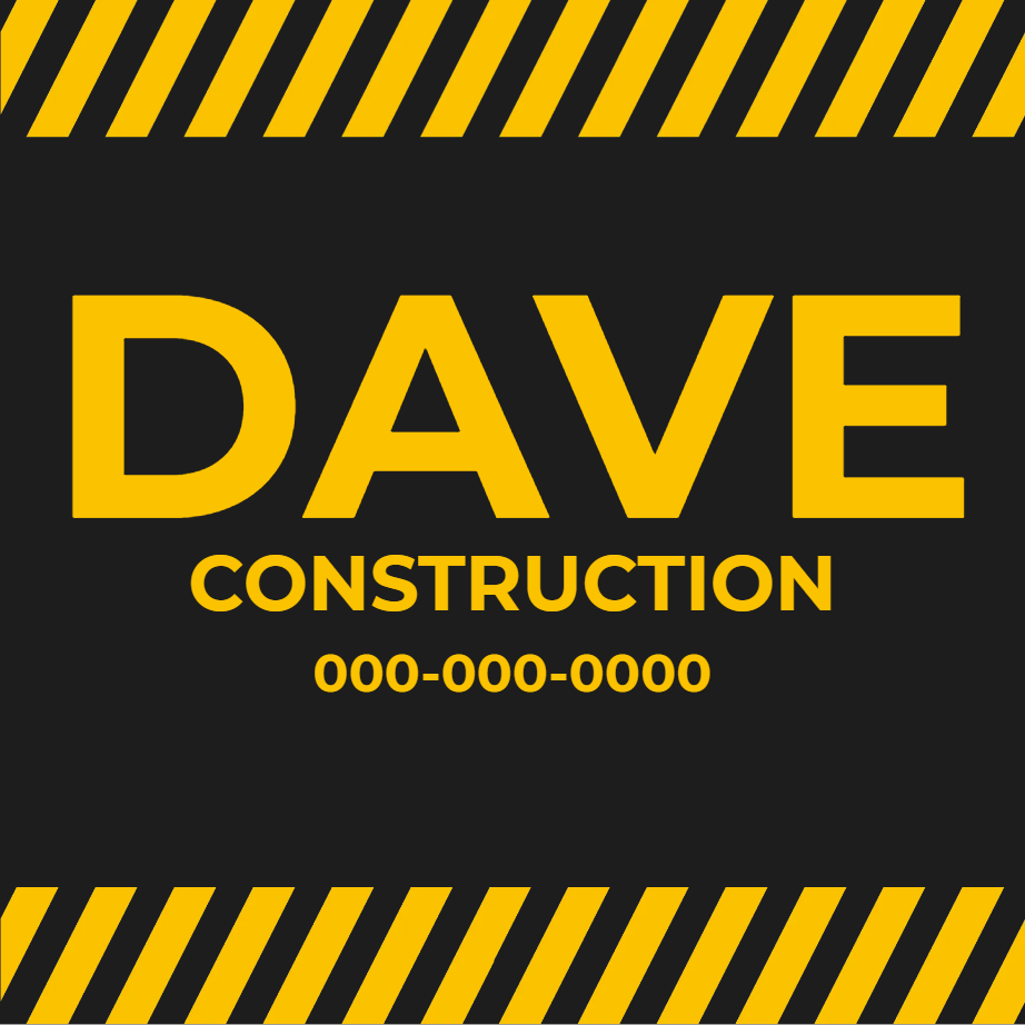 Custom Outdoor Yard Signs Multiple Sizes Construction