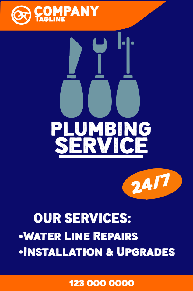 Custom Outdoor Yard Signs Multiple Sizes Water Line Repairs