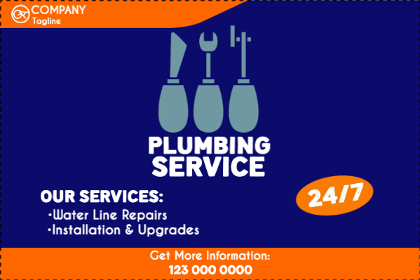 Custom Outdoor Yard Signs Multiple Sizes Water Line Repairs