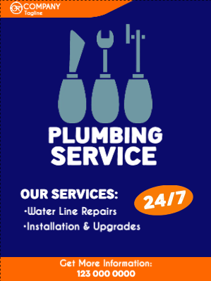 Custom Outdoor Yard Signs Multiple Sizes Water Line Repairs