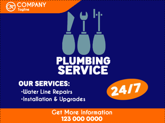 Custom Outdoor Yard Signs Multiple Sizes Water Line Repairs