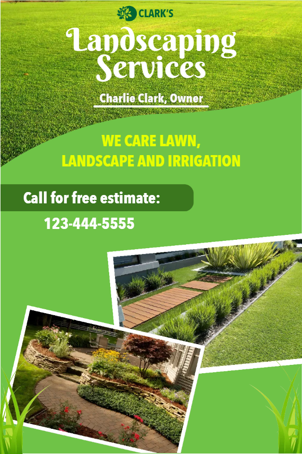 Custom Outdoor Yard Signs Multiple Sizes Landscaping Services