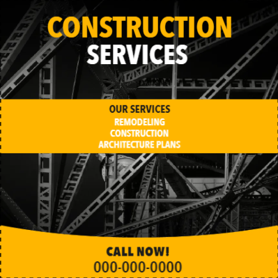 Custom Outdoor Yard Signs Multiple Sizes Construction Service