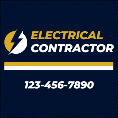 Custom Outdoor Yard Signs Multiple Sizes Electrical Contractor