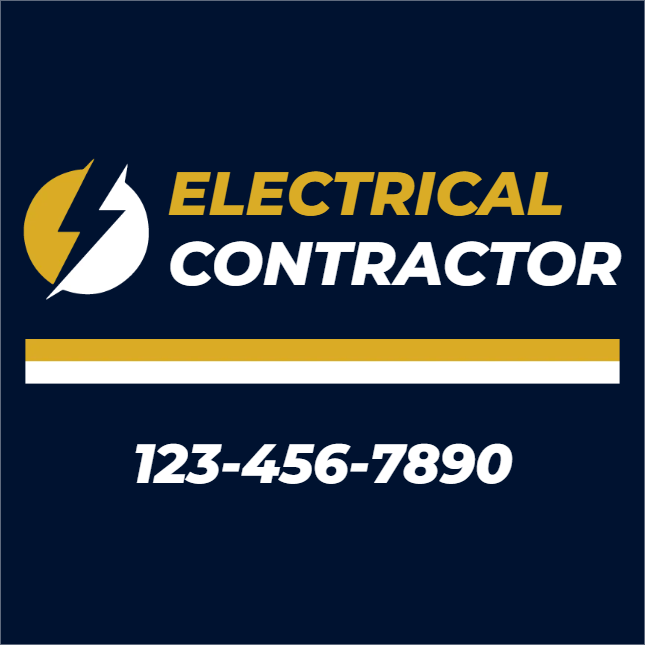 Custom Outdoor Yard Signs Multiple Sizes Electrical Contractor