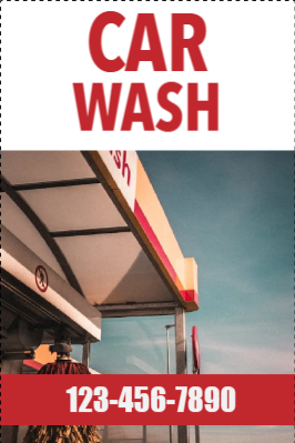 Custom Outdoor Yard Signs Multiple Sizes Carwash