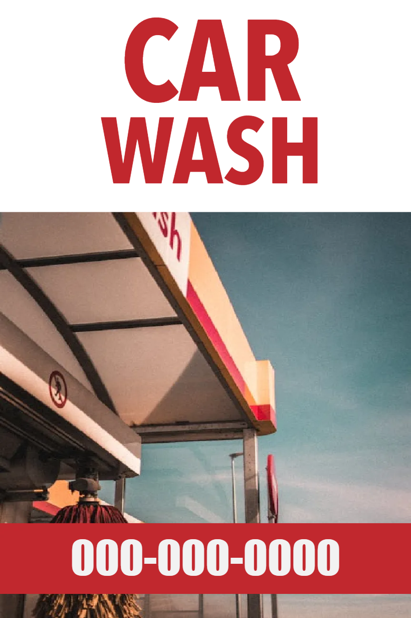 Custom Outdoor Yard Signs Multiple Sizes Carwash