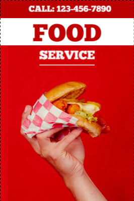 Custom Outdoor Yard Signs Multiple Sizes Food Services