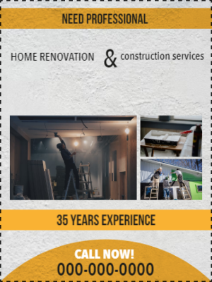 Custom Outdoor Yard Signs Multiple Sizes Renovation and Construction