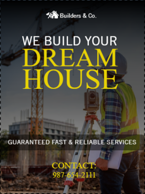 Custom Outdoor Yard Signs Multiple Sizes Builders & Co.