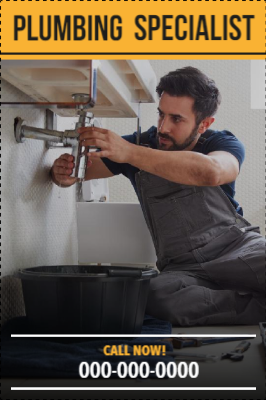 Custom Outdoor Yard Signs Multiple Sizes Plumbing Specialist