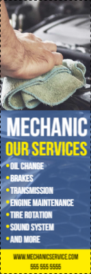 Custom Outdoor Yard Signs Multiple Sizes Mechanic Services