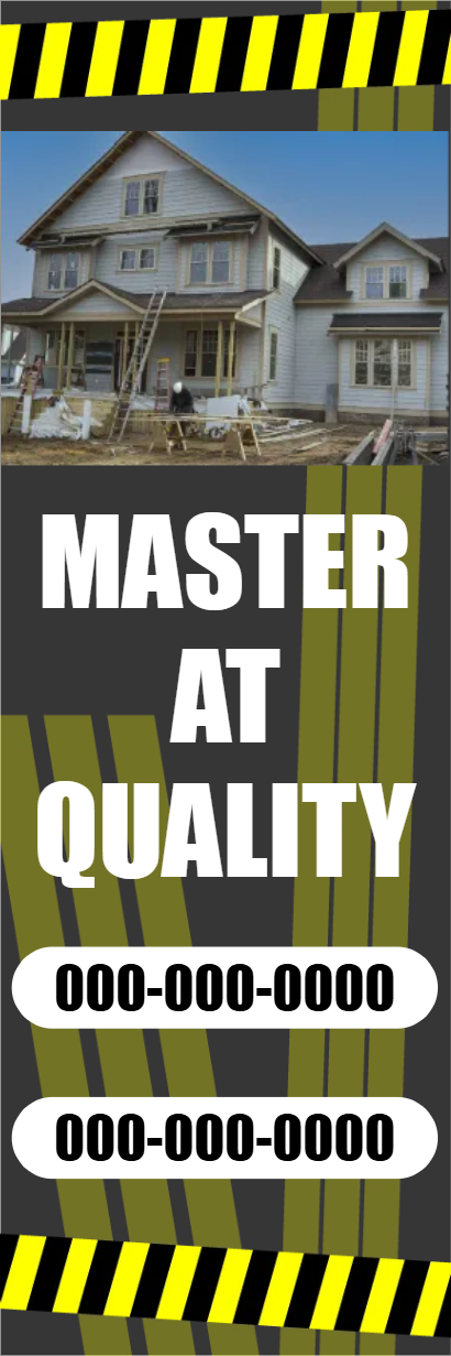 Custom Outdoor Yard Signs Multiple Sizes Master of Quality Construction