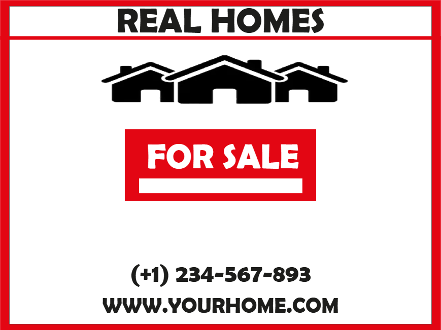 Custom Outdoor Yard Signs Multiple Sizes Real Home