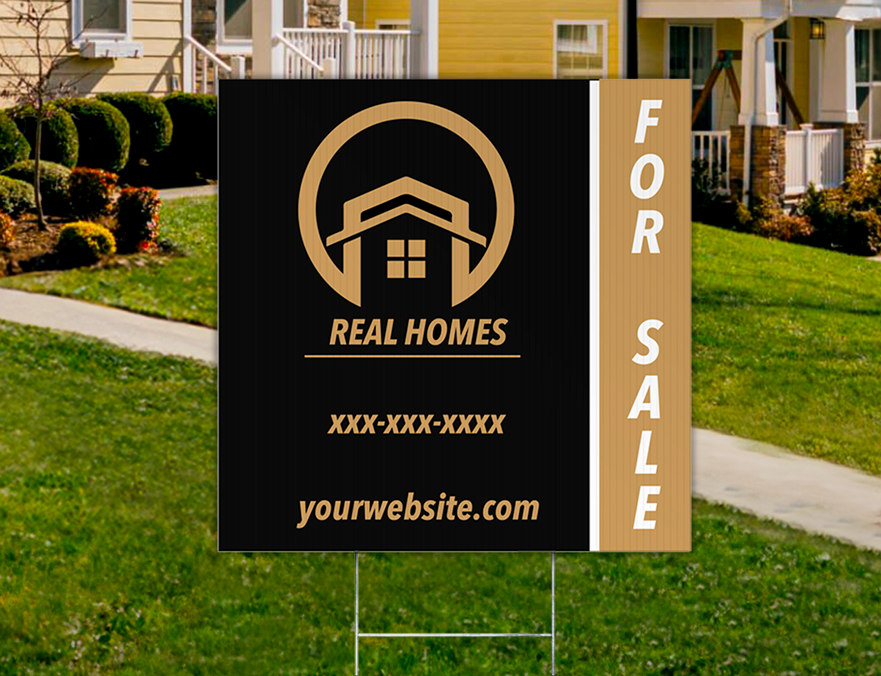 Custom Outdoor Yard Signs Multiple Sizes Real Home