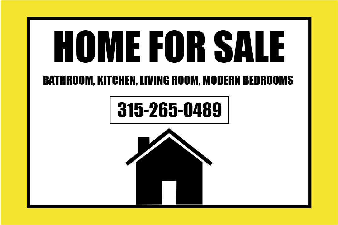 Custom Outdoor Yard Signs Multiple Sizes Home for Sale