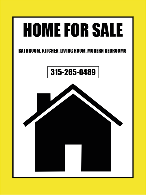 Custom Outdoor Yard Signs Multiple Sizes Home for Sale