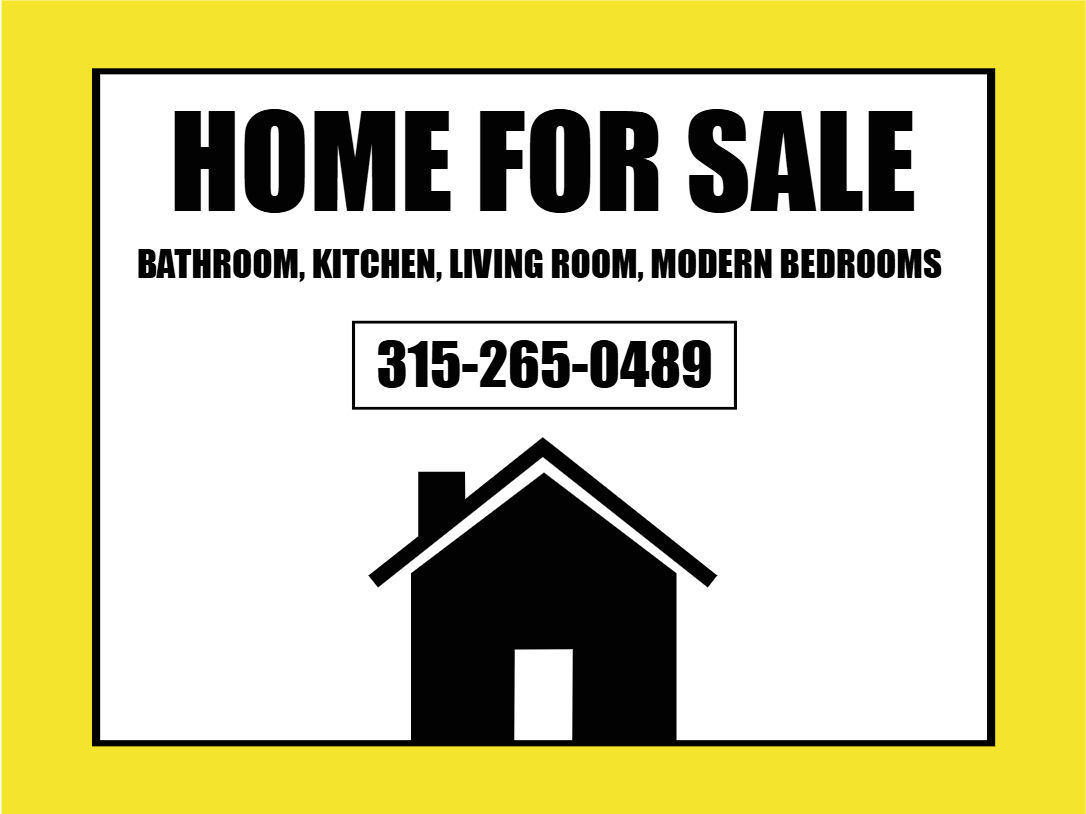 Custom Outdoor Yard Signs Multiple Sizes Home for Sale