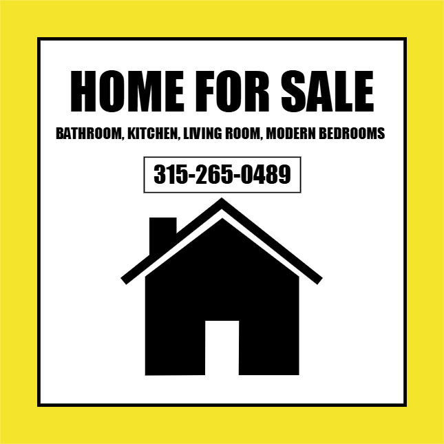Custom Outdoor Yard Signs Multiple Sizes Home for Sale