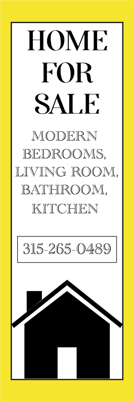 Custom Outdoor Yard Signs Multiple Sizes Home for Sale