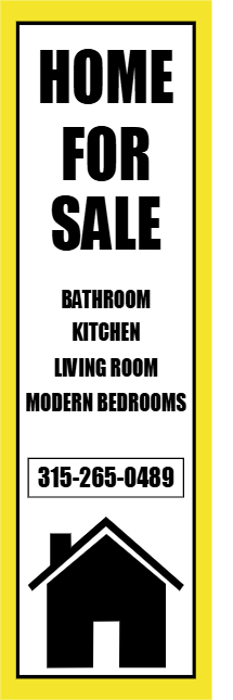 Custom Outdoor Yard Signs Multiple Sizes Home for Sale