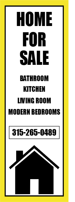 Custom Outdoor Yard Signs Multiple Sizes Home for Sale