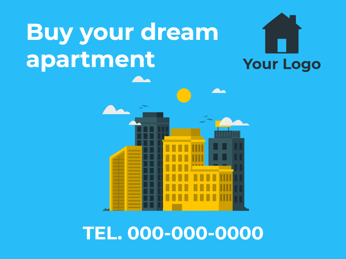 Custom Outdoor Yard Signs Multiple Sizes Dream Apartment