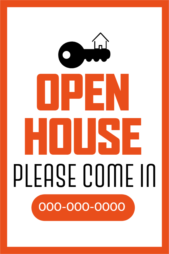 Custom Outdoor Yard Signs Multiple Sizes Open House