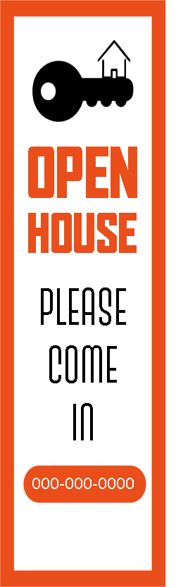 Custom Outdoor Yard Signs Multiple Sizes Open House