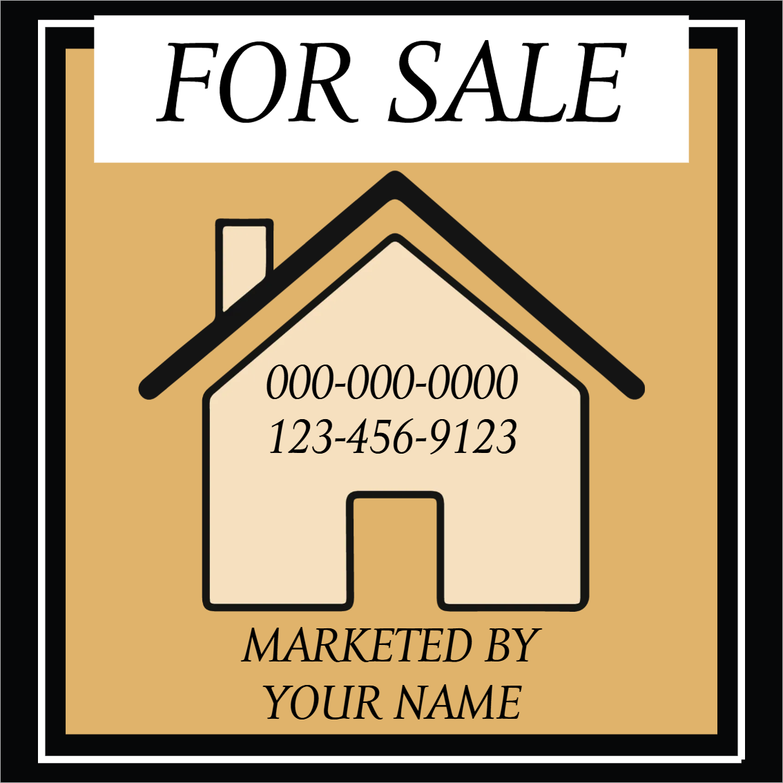 Custom Outdoor Yard Signs Multiple Sizes Home For Sale