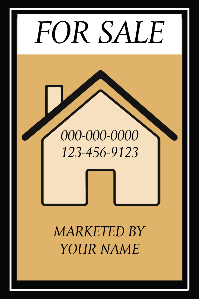 Custom Outdoor Yard Signs Multiple Sizes Home For Sale