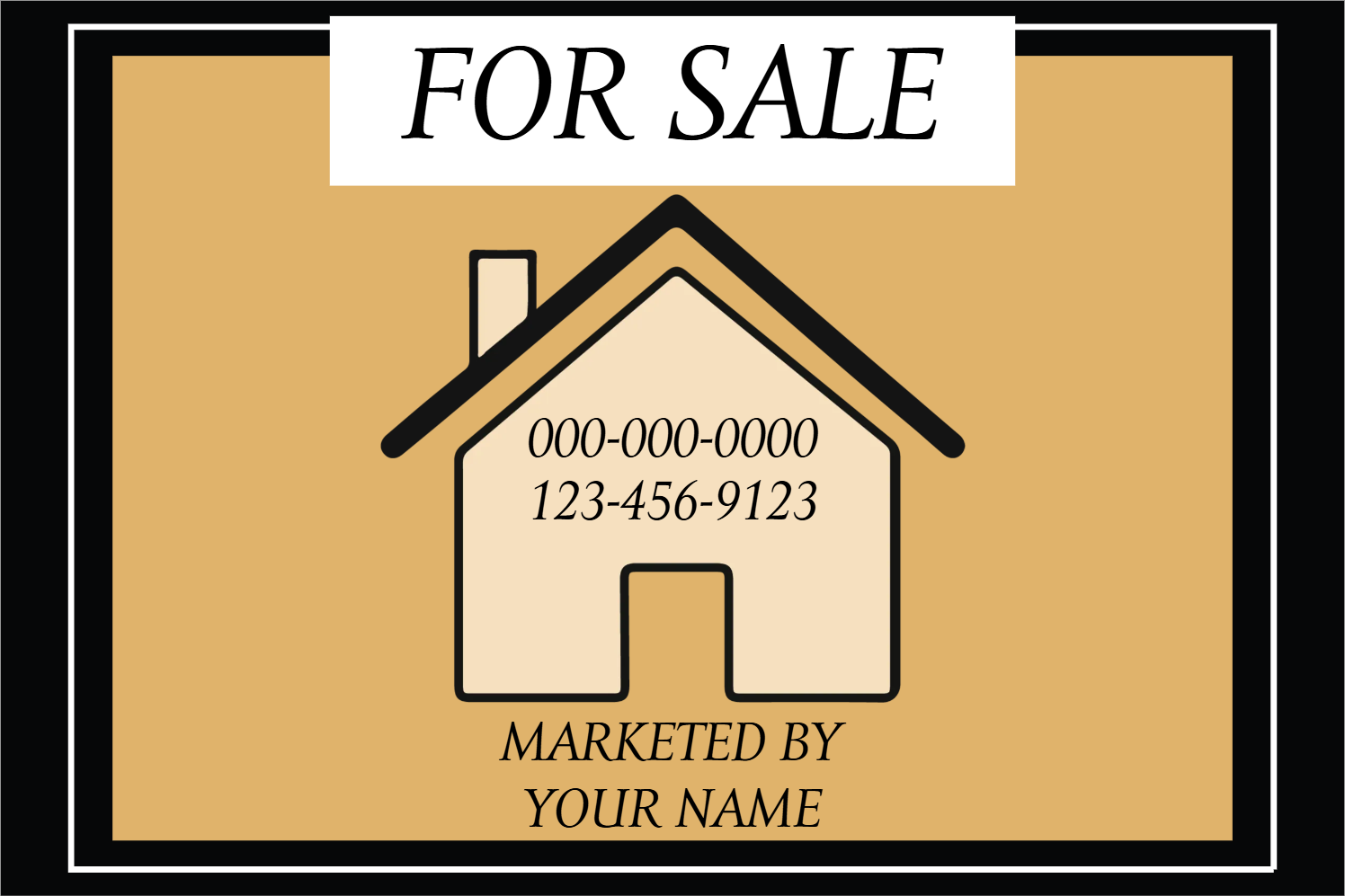 Custom Outdoor Yard Signs Multiple Sizes Home For Sale