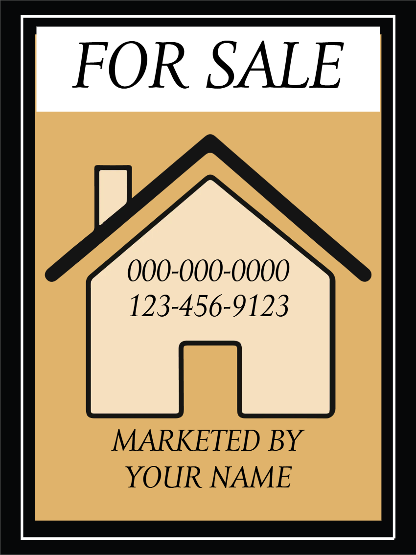 Custom Outdoor Yard Signs Multiple Sizes Home For Sale