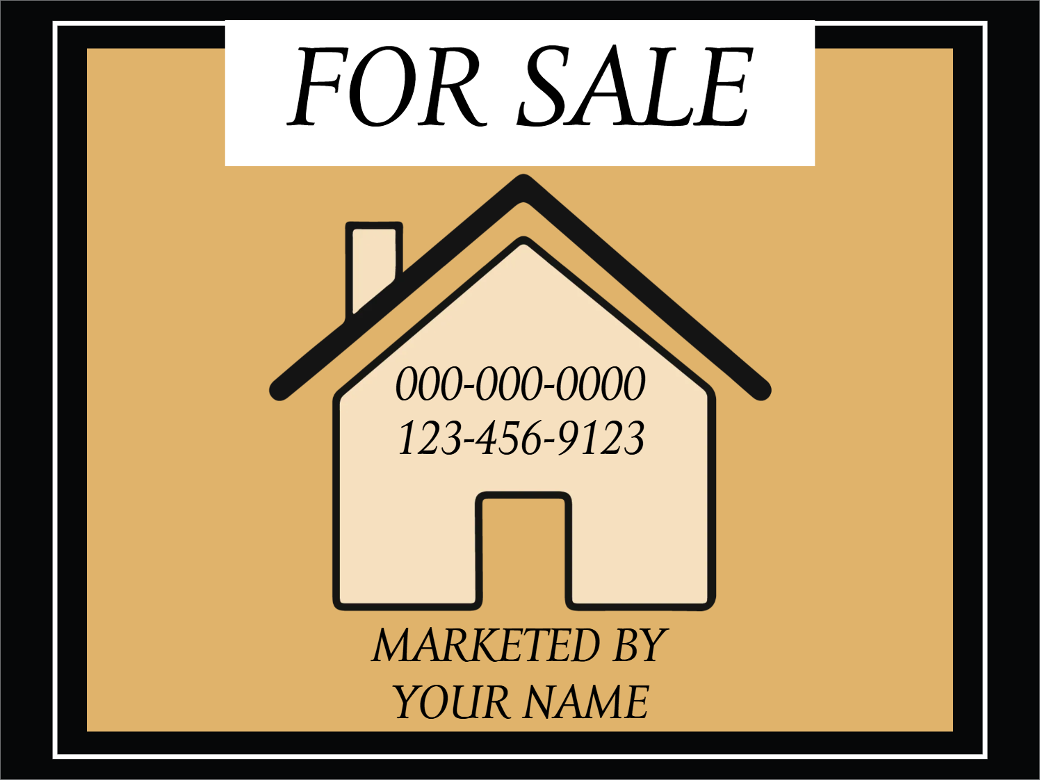 Custom Outdoor Yard Signs Multiple Sizes Home For Sale