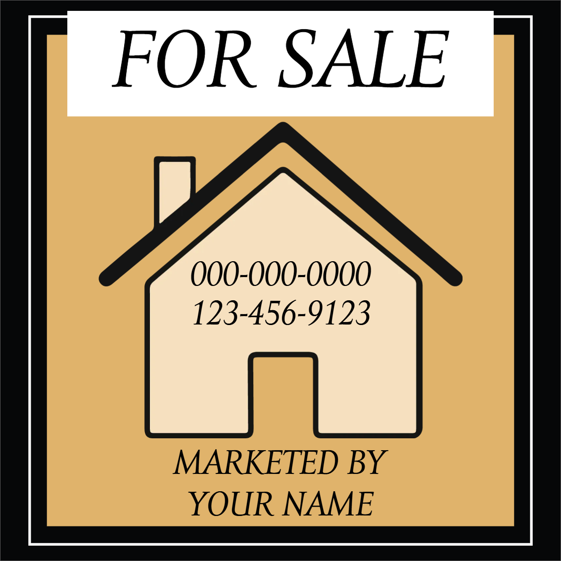 Custom Outdoor Yard Signs Multiple Sizes Home For Sale
