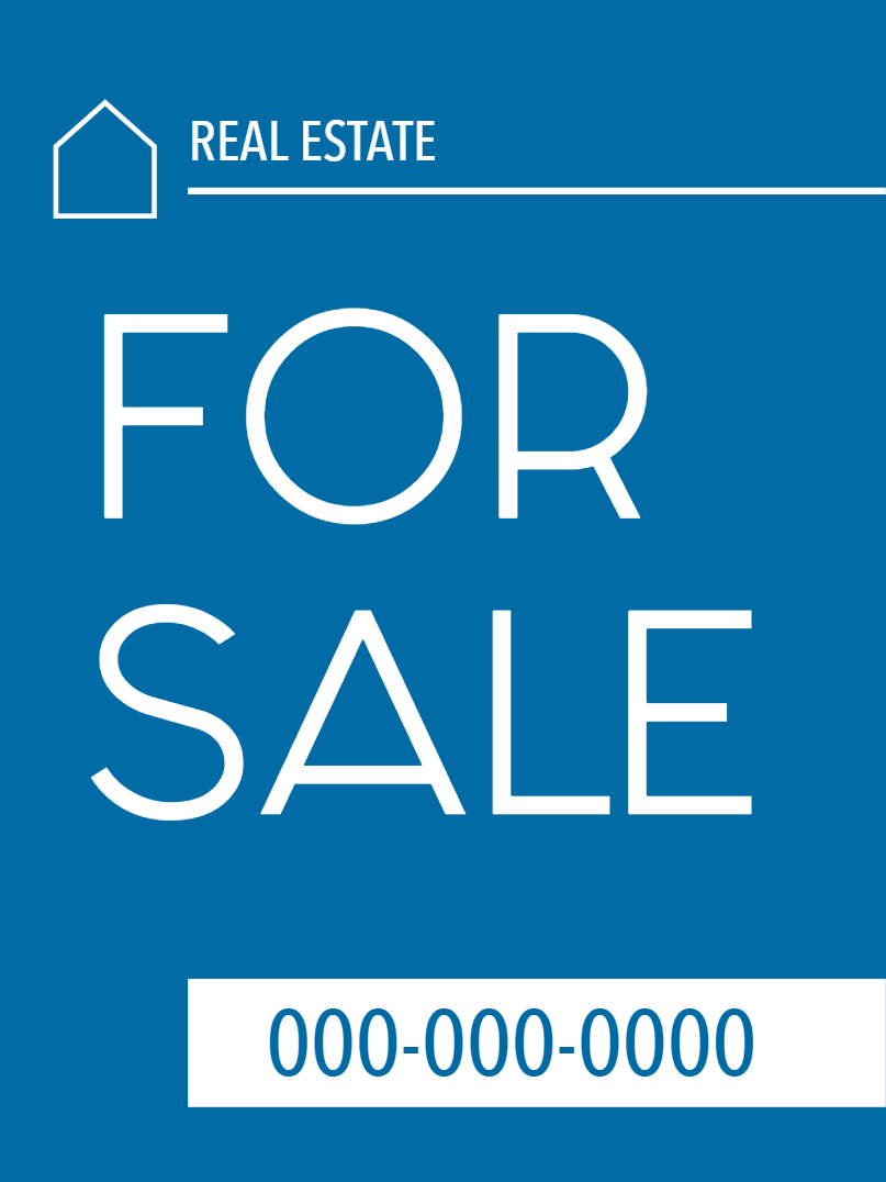 Custom Outdoor Yard Signs Multiple Sizes Real Estate