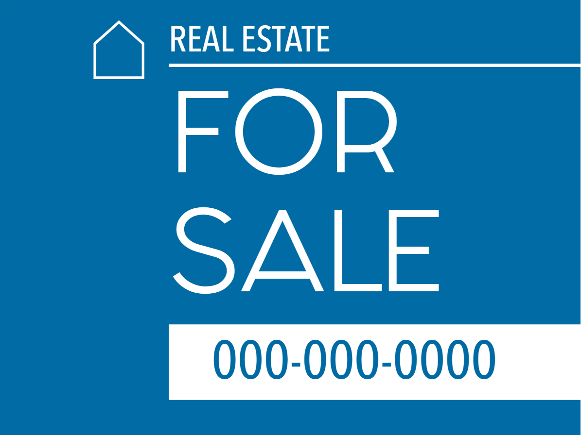 Custom Outdoor Yard Signs Multiple Sizes Real Estate