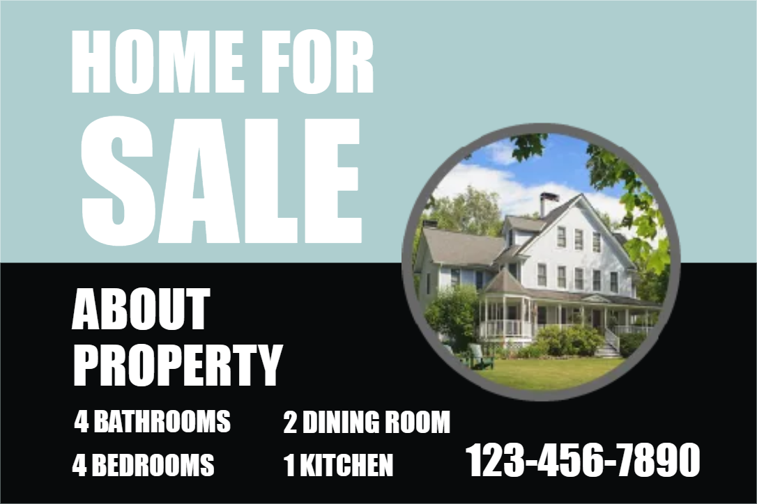 Custom Outdoor Yard Signs Multiple Sizes Home For Sale