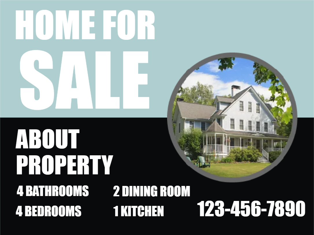 Custom Outdoor Yard Signs Multiple Sizes Home For Sale