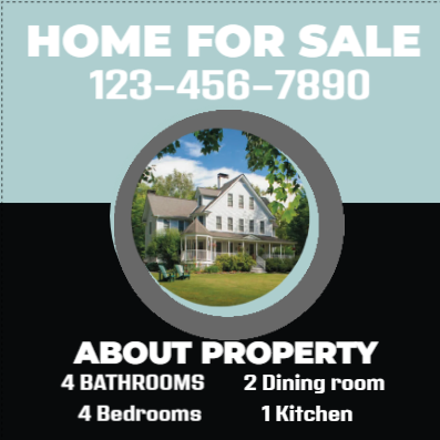 Custom Outdoor Yard Signs Multiple Sizes Home For Sale