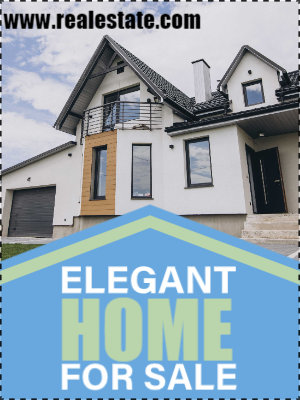 Custom Outdoor Yard Signs Multiple Sizes Elegant Home For Sale