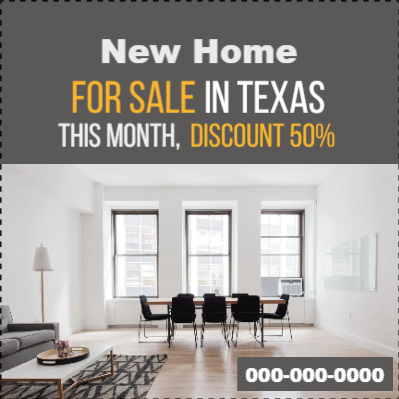 Custom Outdoor Yard Signs Multiple Sizes New Home For Sale