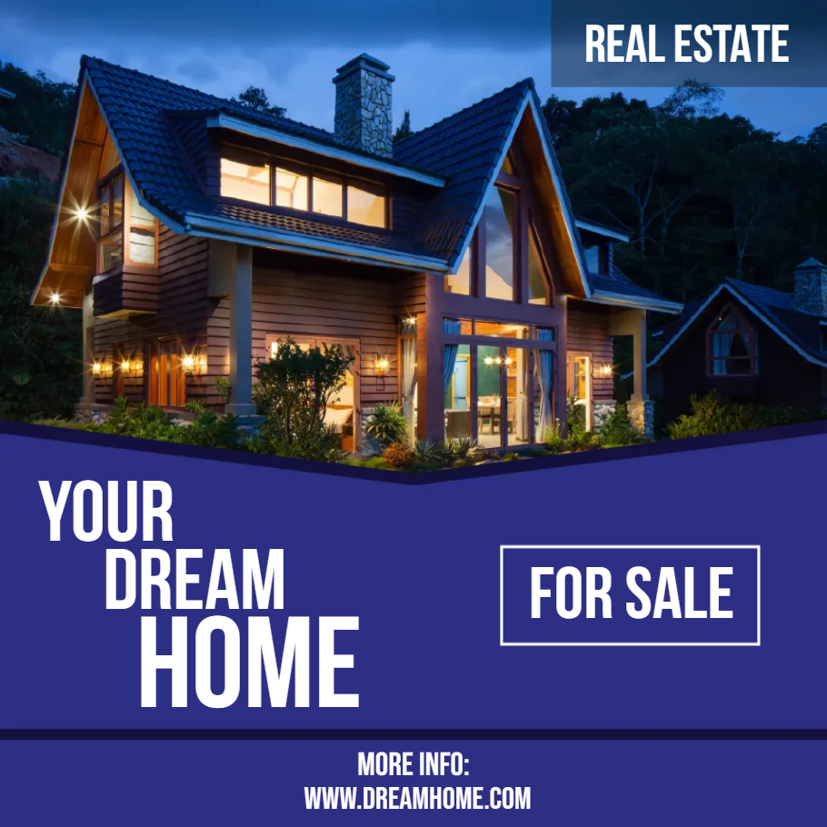 Custom Outdoor Yard Signs Multiple Sizes Dream Home Sale