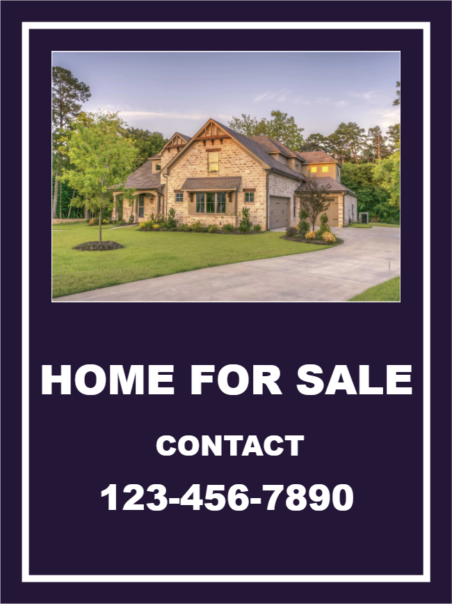 Custom Outdoor Yard Signs Multiple Sizes Home For Sale