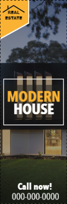 Custom Outdoor Yard Signs Multiple Sizes Modern House