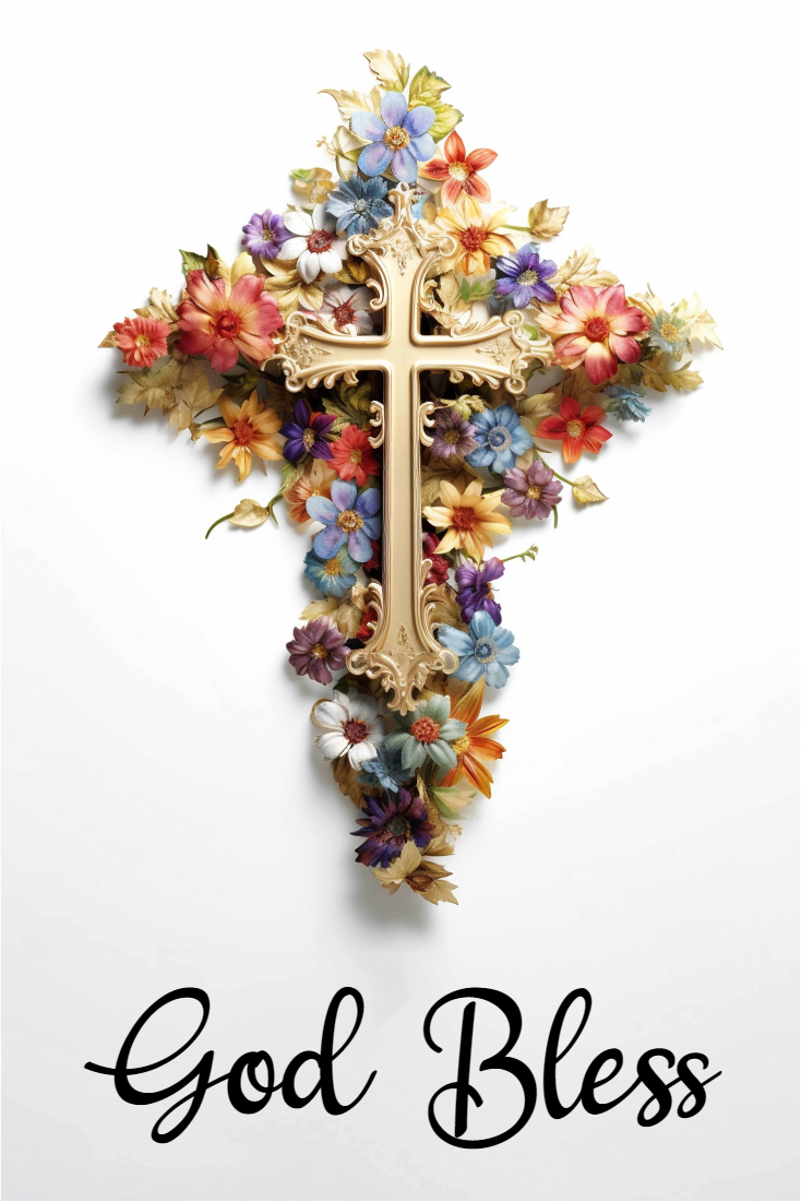 Custom Outdoor Yard Signs Multiple Sizes God Bless Cross