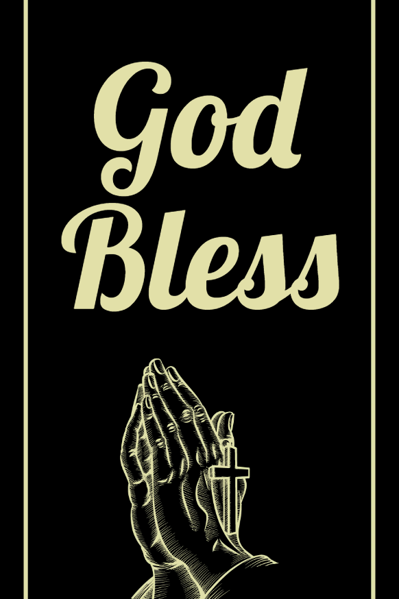Custom Outdoor Yard Signs Multiple Sizes God Bless Pray