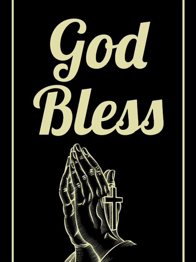 Custom Outdoor Yard Signs Multiple Sizes God Bless Pray