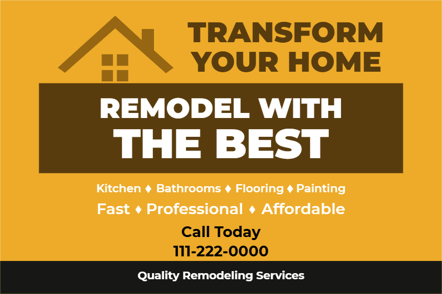 Custom Outdoor Yard Signs Multiple Sizes Transform your Home