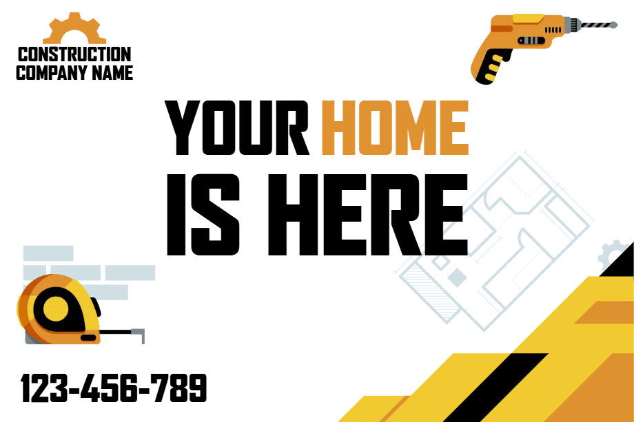 Custom Outdoor Yard Signs Multiple Sizes Your Home is here